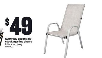 Loblaws Everyday essentials stacking sling chairs offer