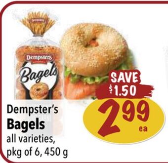 Farm Boy Dempster's bagels offer