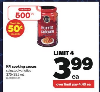 Real Canadian Superstore Kfi cooking sauces, 375/395 ml offer