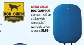 Canadian Tire Woods dog camp mat offer