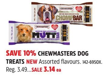 Canadian Tire Chewmasters dog treats offer
