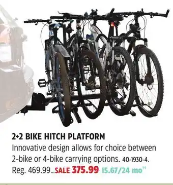 Canadian Tire Raleigh 2+2 bike hitch platform offer