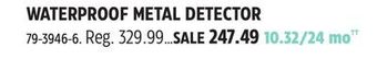 Canadian Tire Bounty hunter discovery waterproof metal detector offer