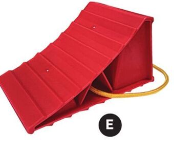 Canadian Tire Roblock small wheel chock with rope offer