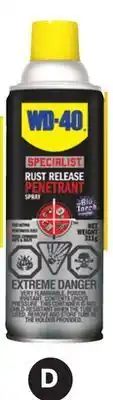 Canadian Tire Wd-40 specialist rust release penetrant spray* offer