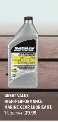 Canadian Tire Quicksilver high-performance marine gear lubricant, 1-l offer
