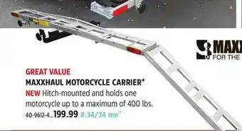 Canadian Tire Maxxhaul motorcycle carrier* offer
