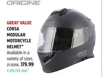 Canadian Tire Origine corsa modular motorcycle helmet* offer