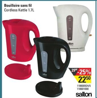 Sushi Shop Salton cordless kettle 1.7l offer
