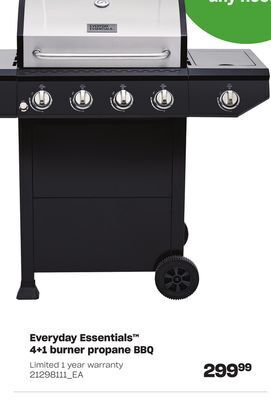 Loblaws Everyday essentials 4+1 burner propane bbq offer