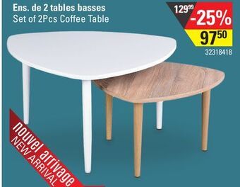 Sushi Shop Set of 2pcs coffee table offer