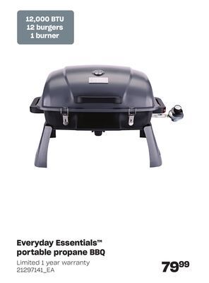 Loblaws Everyday essentials portable propane bbq offer
