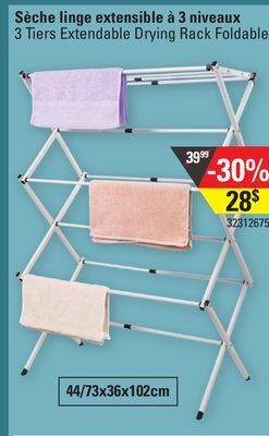 Sushi Shop 3 tiers extendable drying rack foldable offer