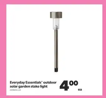 Real Canadian Superstore Everyday essentials™ outdoor solar garden stake light offer