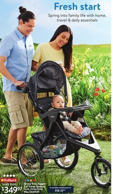 Walmart Graco trax jogger 2.0 travel system offer