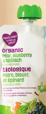 Walmart Parent's choice 100% organic pouches offer
