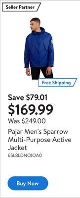Walmart Pajar men's sparrow multi-purpose active jacket offer
