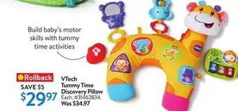 Walmart Vtech tummy time discovery pillow offer