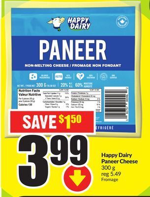 Chalo FreshCo Happy dairy paneer cheese 300 g offer