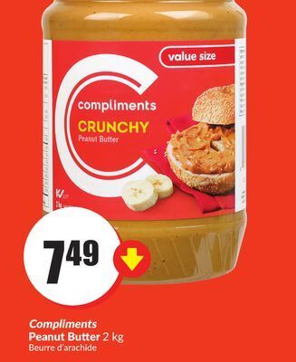 Chalo FreshCo Compliments peanut butter 2 kg offer