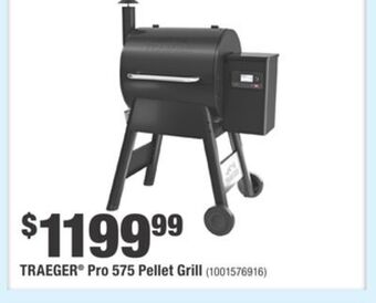Home Depot Traeger® pro 575 pellet grill offer