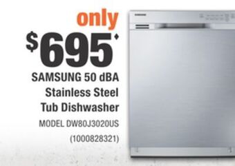 Home Depot Samsung 50 dba stainless steel tub dishwasher offer