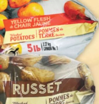 Marché Adonis Yellow, russet or red potatoes offer