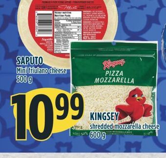 Marché Adonis Saputo mini friulano cheese offer