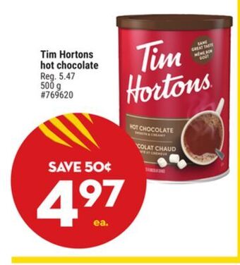 Giant Tiger Tim hortons hot chocolate offer