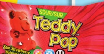 Giant Tiger Teddy pop sour lollipop offer