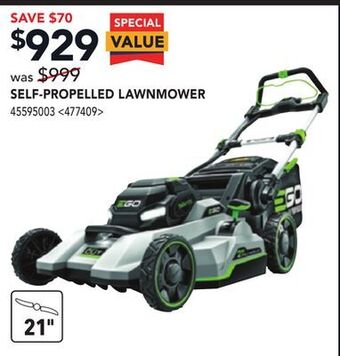 RONA Ego self-propelled lawnmower offer