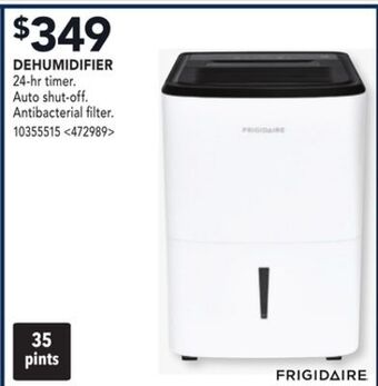 RONA Frigidaire dehumidifier offer