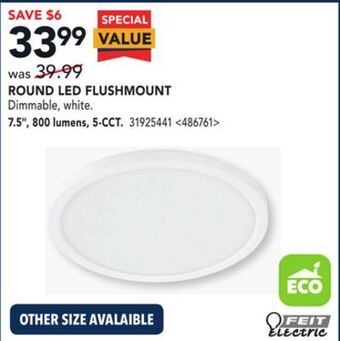 RONA Feit electric round led flushmount offer