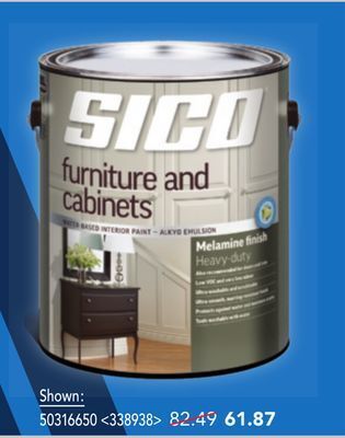 RONA All 946-ml and 3.78-l cans of sico specialty paint offer