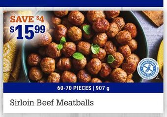 M & M Food Market Sirloin beef meatballs offer