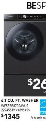 RONA Samsung 6.1 cu. ft washer offer