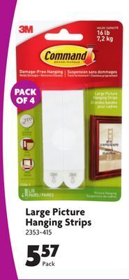Home Hardware Large picture hanging strips offer