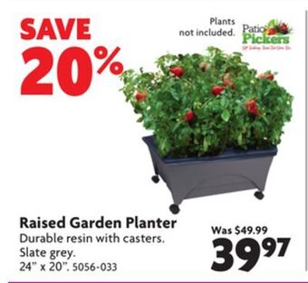 Home Hardware Raised garden planter offer