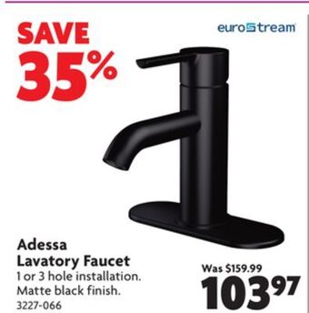 Home Hardware Adessa lavatory faucet offer