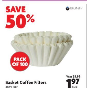 Home Hardware Basket coffee filters offer