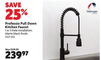 Home Hardware Professio pull down kitchen faucet offer