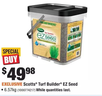 Home Depot Scotts turf builder ez seed offer