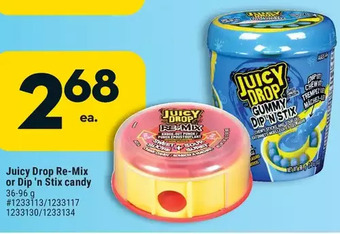 Giant Tiger Juicy drop re-mix candy offer