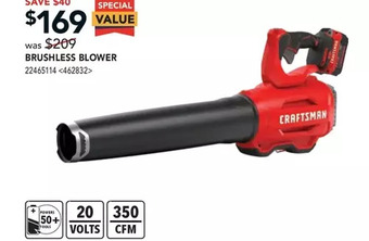 RONA Craftsman brushless blower offer