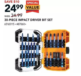 RONA Spyder 30-piece impact driver bit set offer