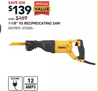 RONA Dewalt 1-1/8 vs reciprocating saw offer
