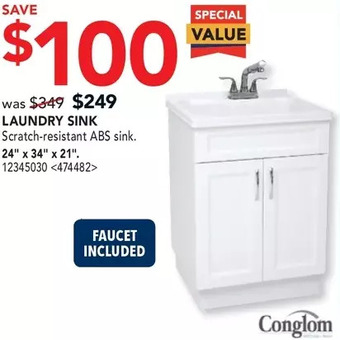 RONA Conglom laundry sink offer