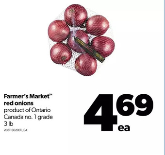 Real Canadian Superstore Farmer's market red onions offer