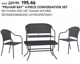 RONA Pelham bay 4-piece conversation set offer