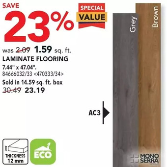 RONA Mono serra laminate flooring offer